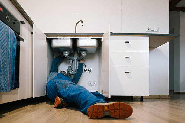 Professional Drain Cleaning technician working in Lake Hughes, CA